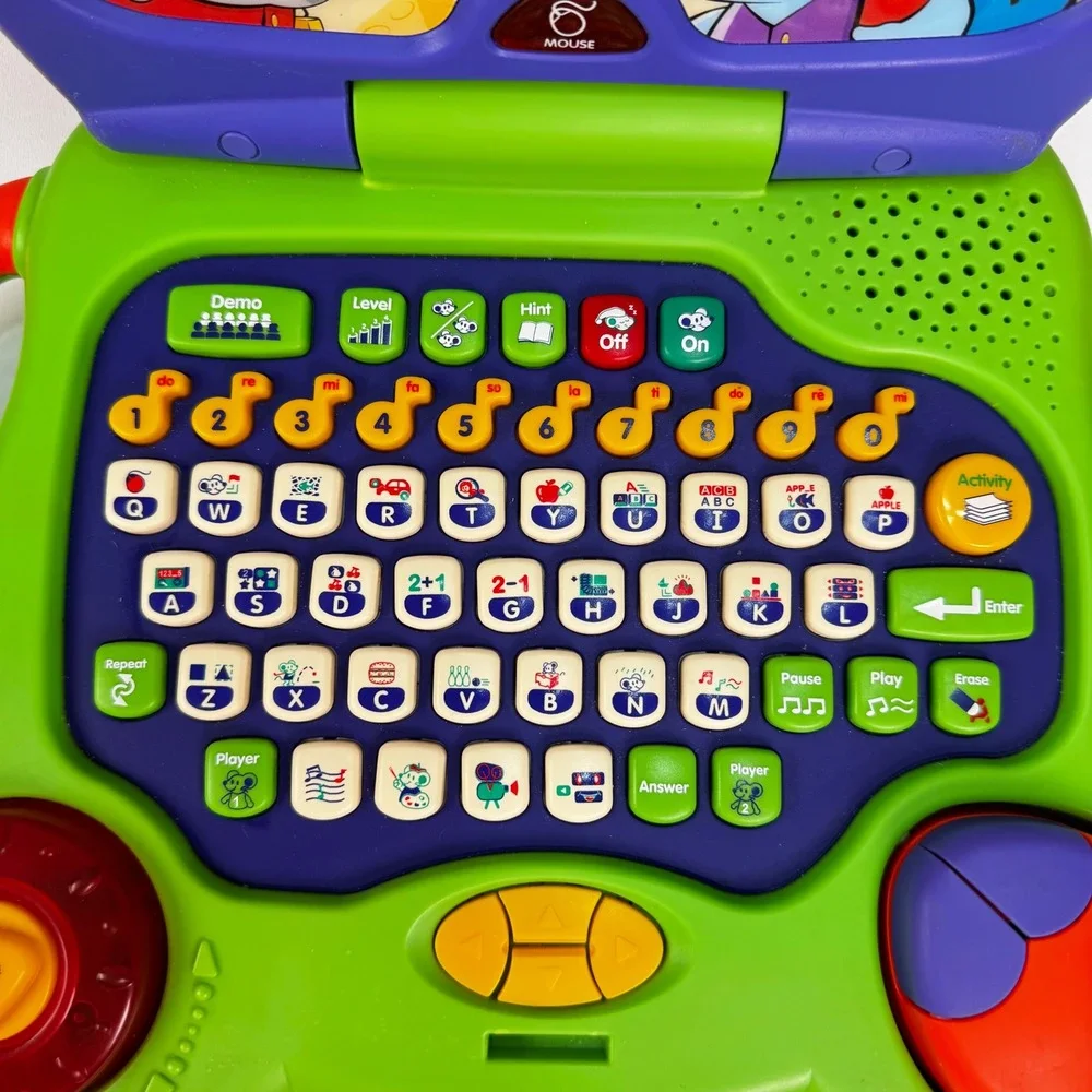 Vintage RadioShack Mousetown Learning Laptop Educational Toy Works! VIDEO